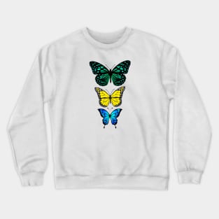 Butterflies - forest nature Crewneck Sweatshirt